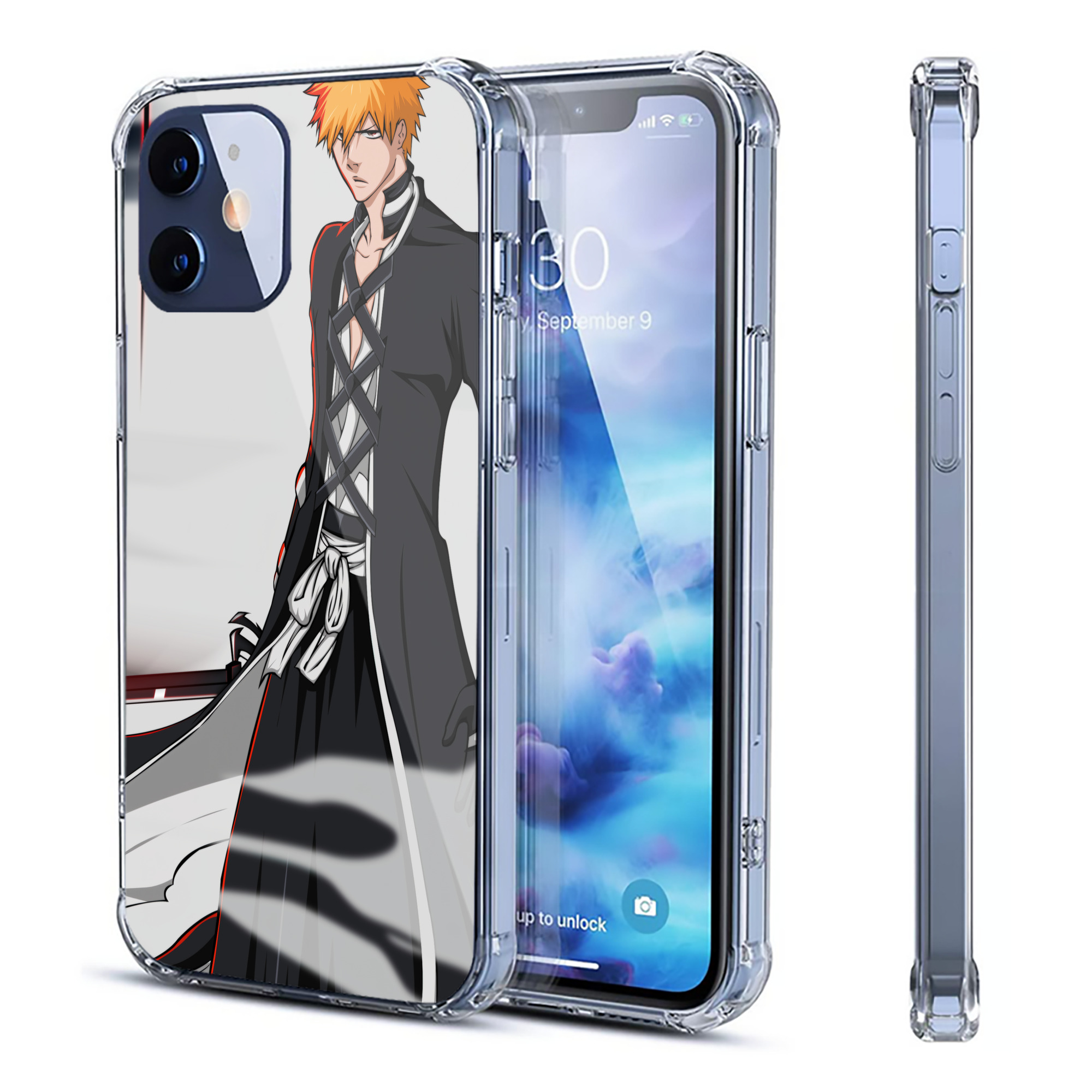 （画像用） ブリーチ BLEACH 【iPhone 12シリーズ対応】透明スマホケース（クリアソフトケース）